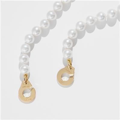 DINH VAN X ALEXANDRA GOLOVANOFF  4 MENOTTES R10 PEARL NECKLACE IN YELLOW GOLD 2950EUR